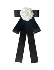 Fleur de Camélia Camellia Satin Ribbon Brooch