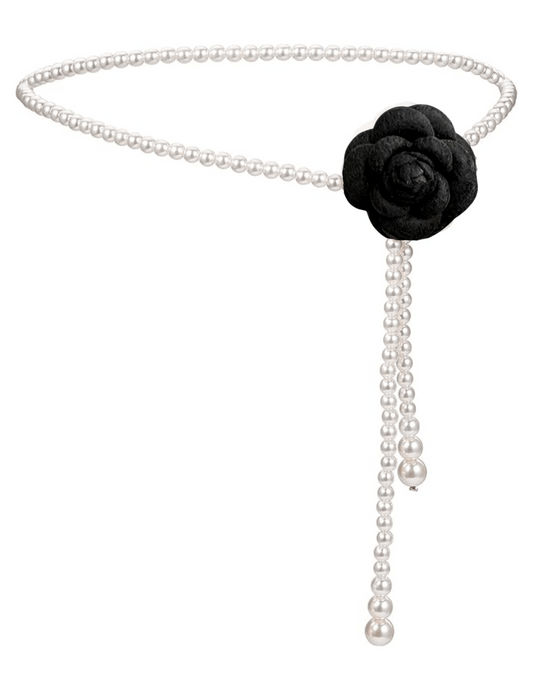 Fleur de Camélia Pearl Camellia Waist Belt