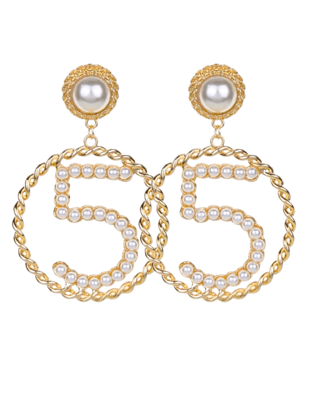 Fleur de Camélia Number 5 Pearl Earring