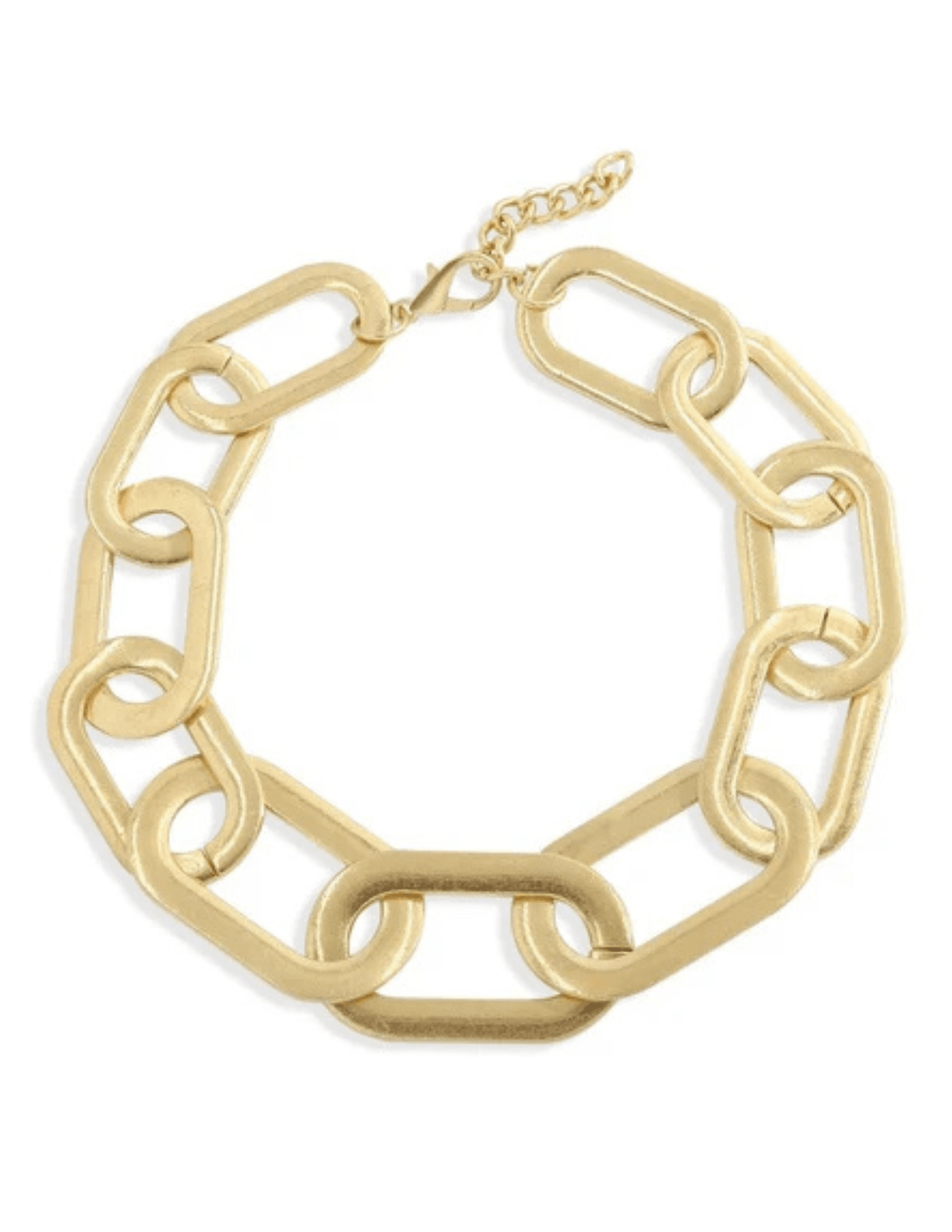 Fleur de Camélia Chunky Chain Link Necklace