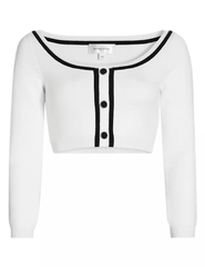 Ronny Kobo Watkins Cropped Knit Cardigan Ronny Kobo Watkins Cropped Knit Cardigan