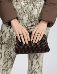 A.L.C. Enzo Woven Clutch Bag