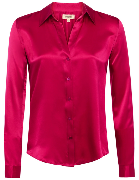 PRE-ORDER-L'Agence Tyler Long Sleeve Blouse