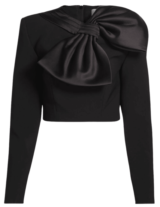 Ronny Kobo Arlet Long Sleeve Bow Top