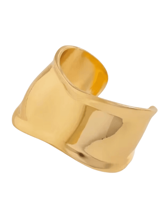 PRE-ORDER-Austin Blaze Asymmetrical Wide Metal Cuff