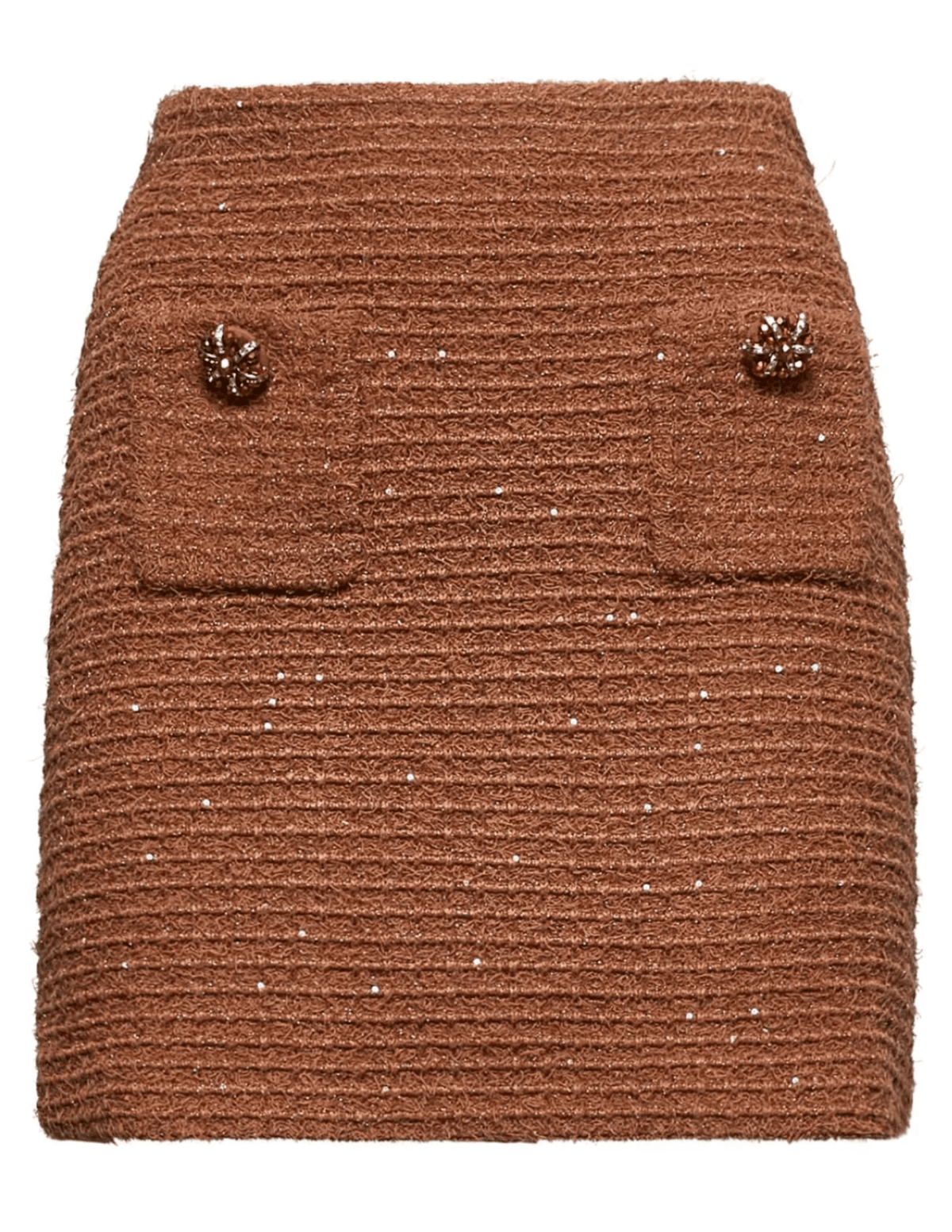 Self-Portrait Textured Knit Mini Skirt