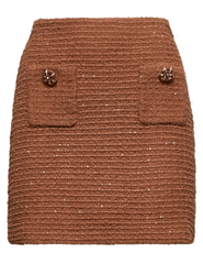 Self-Portrait Textured Knit Mini Skirt