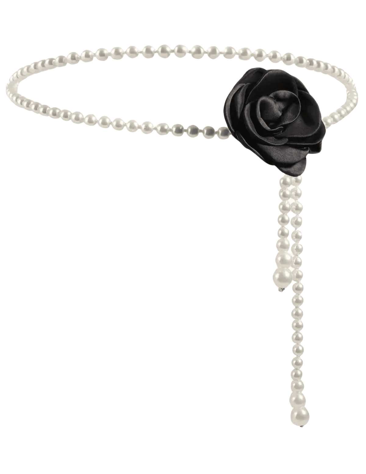 Fleur de Camélia Pearl Satin Camellia Waist Belt