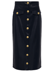 L'Agence Milann Vegan Leather Skirt