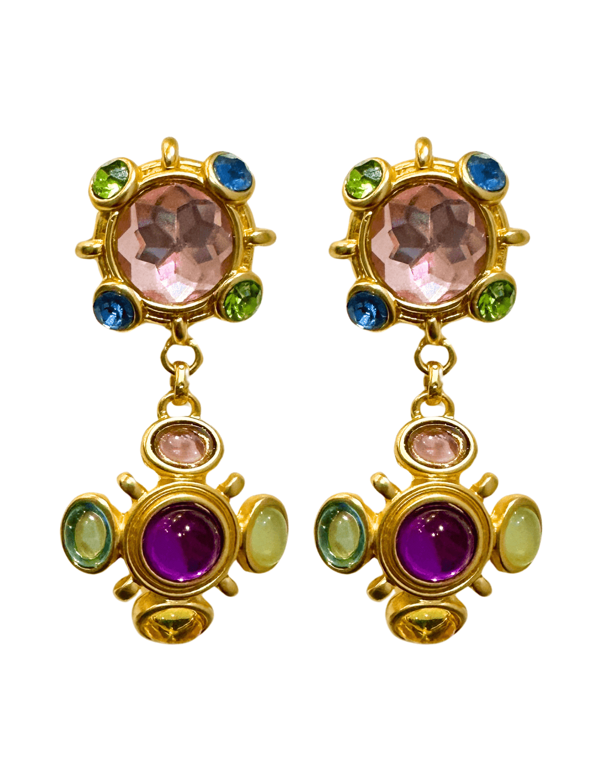 St. Barths La Robe Gemstone Statement Clip-on Earring