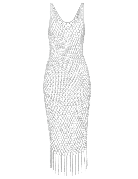 L'Agence Angela Crochet Cover-Up Dress