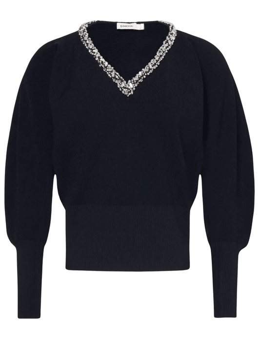 Simkhai Townes Embellished V-Neck Sweater