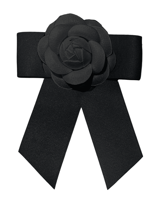 Fleur de Camélia Camellia Satin Ribbon Brooch