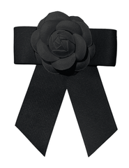 Fleur de Camélia Camellia Satin Ribbon Brooch