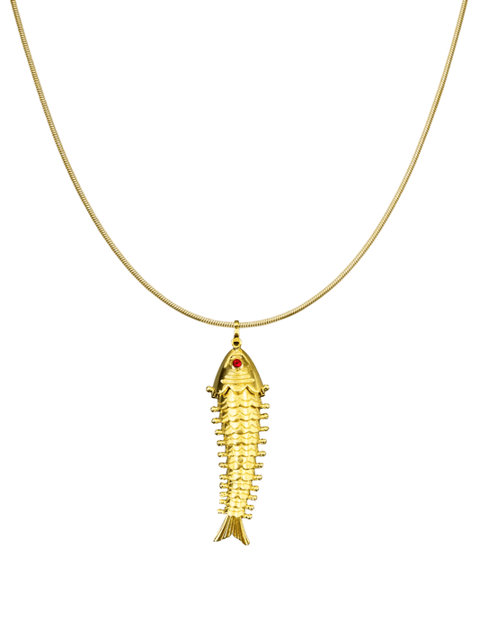 St. Barths La Robe Articulated Fish Pendant Necklace