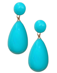 Austin Blaze Aqua Drop Earring