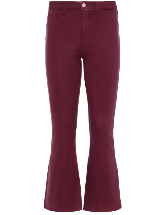 PRE-ORDER-L'AGENCE Kendra High Rise Cropped Coated Jean