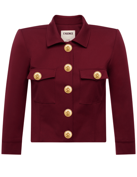 PRE-ORDER-L'AGENCE Kumi Cropped Fitted Jacket