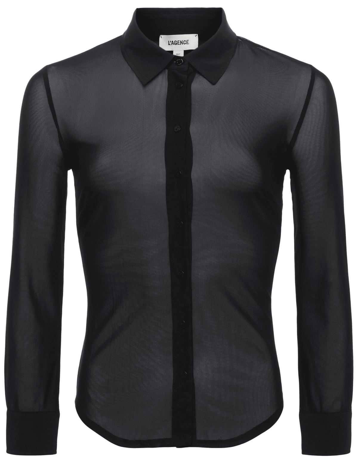 PRE-ORDER-L'AGENCE Indiana Mesh Three Quarter Sleeve Blouse
