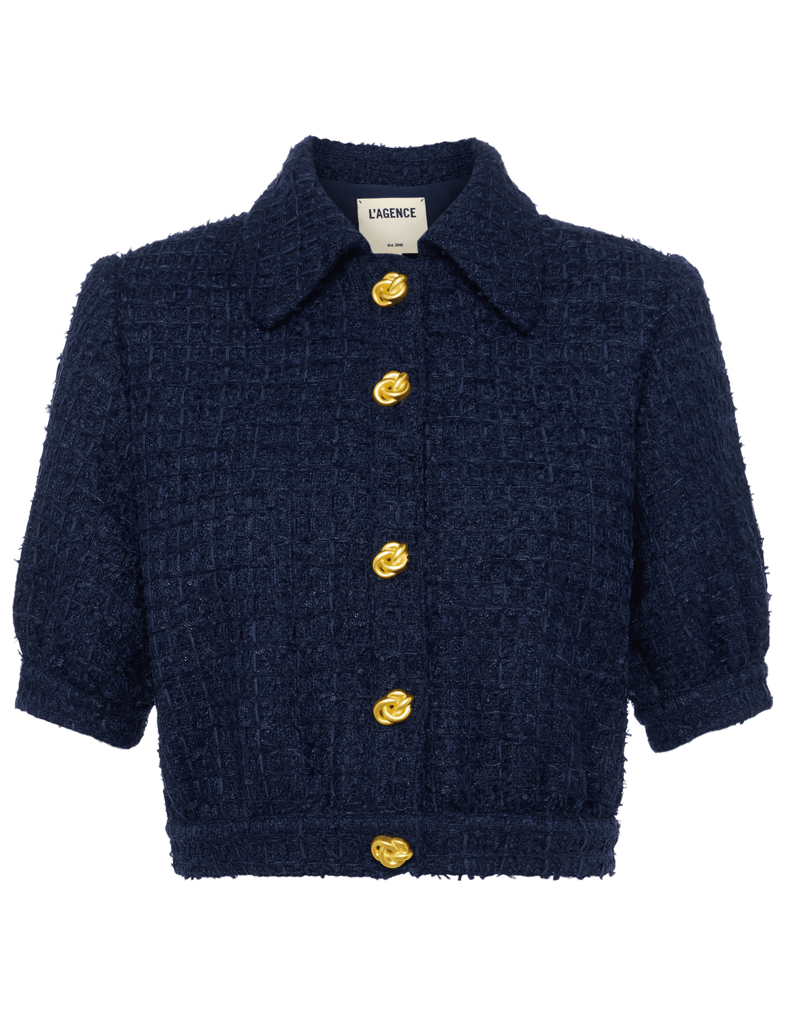 L'Agence - PRE-ORDER-L'AGENCE Cove Tweed Short Sleeve Jacket - Buy Online