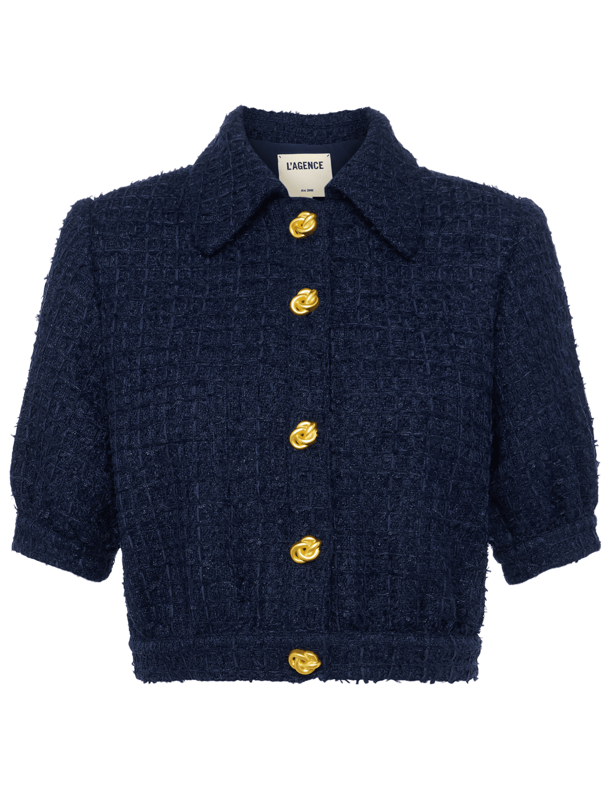L'Agence - PRE-ORDER-L'AGENCE Cove Tweed Short Sleeve Jacket - Buy Online