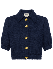 L'Agence - PRE-ORDER-L'AGENCE Cove Tweed Short Sleeve Jacket - Buy Online