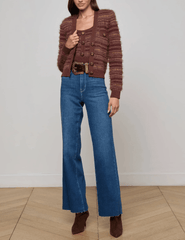 L'Agence - L'AGENCE Ariadne Mixed Stitch Cardigan - Buy Online