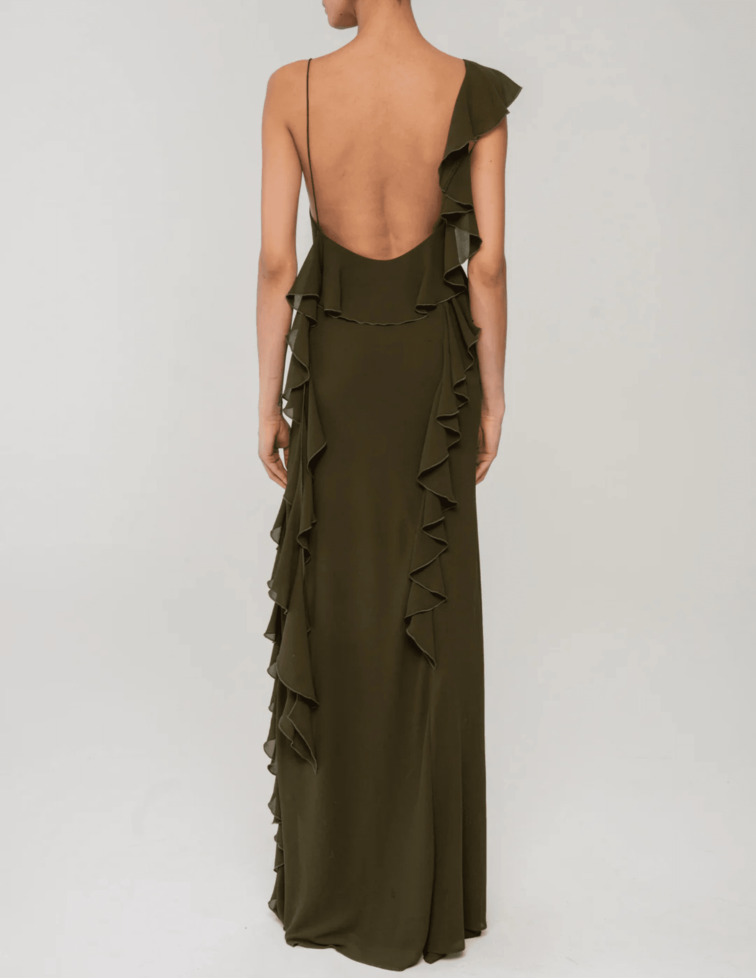 Ronny Kobo - Ronny Kobo Olivialle Asymmetrical Ruffle Maxi Dress - Buy Online