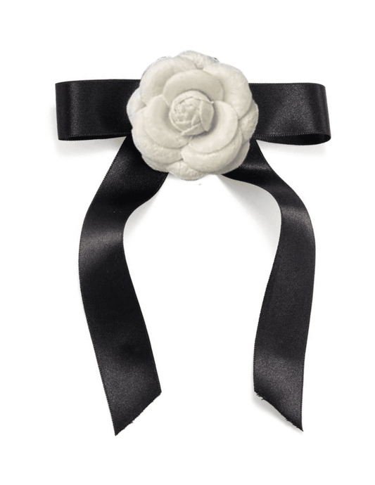 Fleur de Camélia Camellia Ribbon Brooch