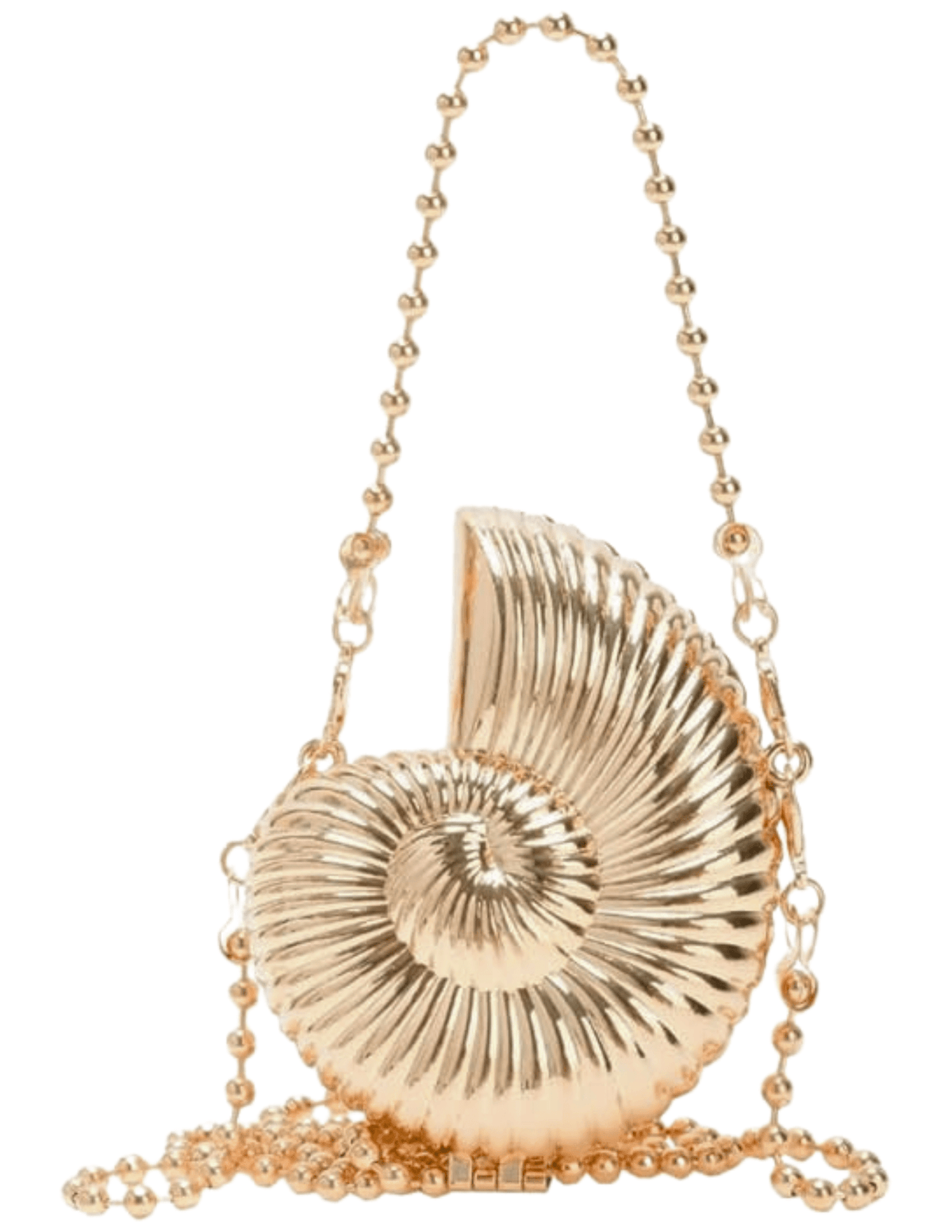 St. Barths La Robe Mini Nautilus Metallic Crossbody