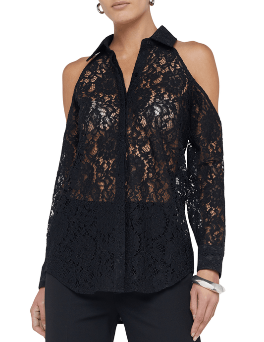 PRE-ORDER-L'Agence Morgan Cold Shoulder Blouse