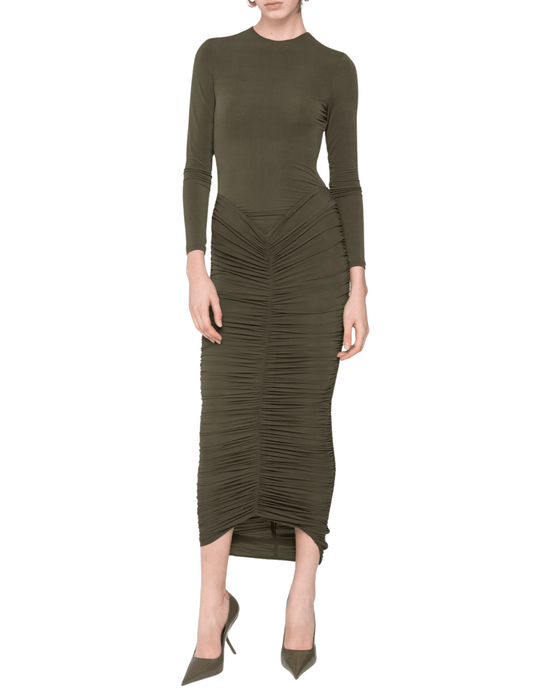 PRE-ORDER-Ronny Kobo Sidonie Long Sleeve Midi Dress