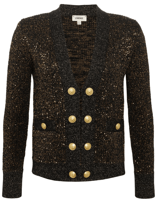 L'Agence Jinny Sequin Cardigan