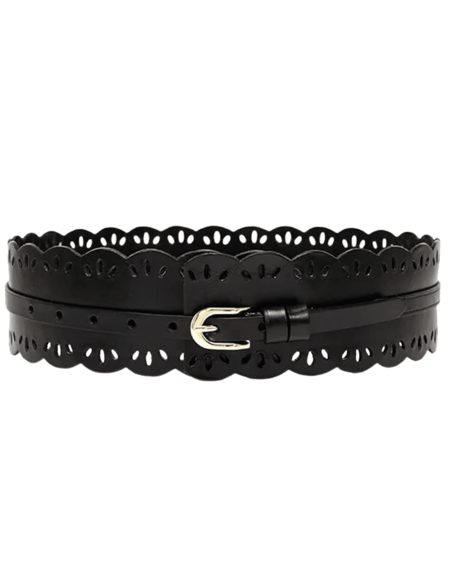 St. Barths La Robe - St. Barths La Robe Leather Laser-cut Waist Belt - Buy Online