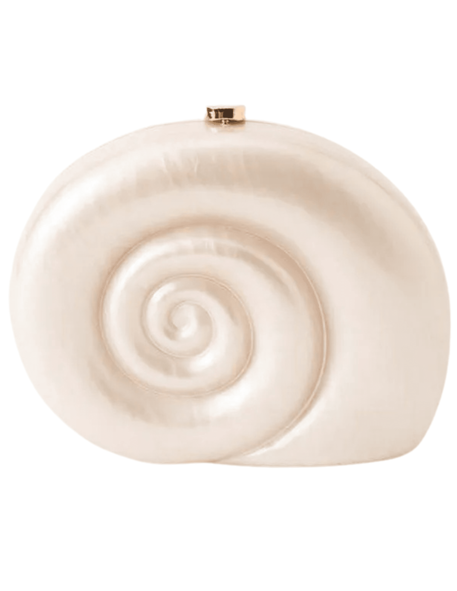 St. Barths La Robe Crissy Shell Clutch in ivory