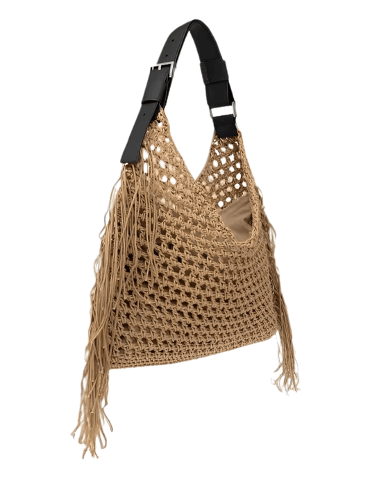St. Barths La Robe - St. Barths La Robe Crochet Fringe Tote - Buy Online
