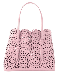 St Barths Eden 25 light pink laser cut tote handbag
