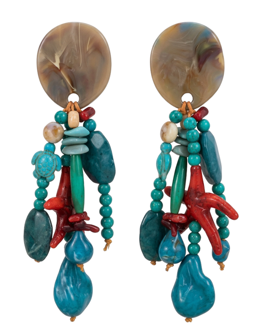 St. Barths La Robe Anahi Statement Earrings | Steven Dann