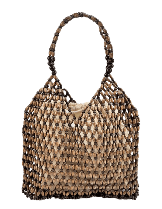 St. Barths La Robe Clover Beaded Woven Tote | Steven Dann