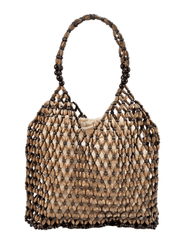 St. Barths La Robe Clover Beaded Woven Tote | Steven Dann