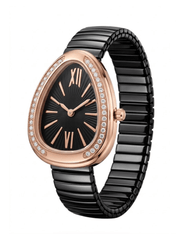St. Barths La Robe Lucille Serpent Watch in Black