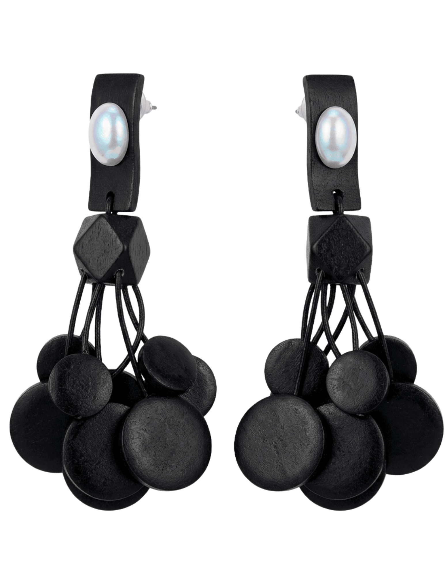 St. Barths La Robe Yara Wooden Earrings | Steven Dann