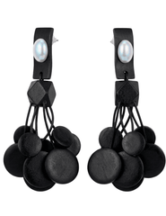 St. Barths La Robe Yara Wooden Earrings | Steven Dann