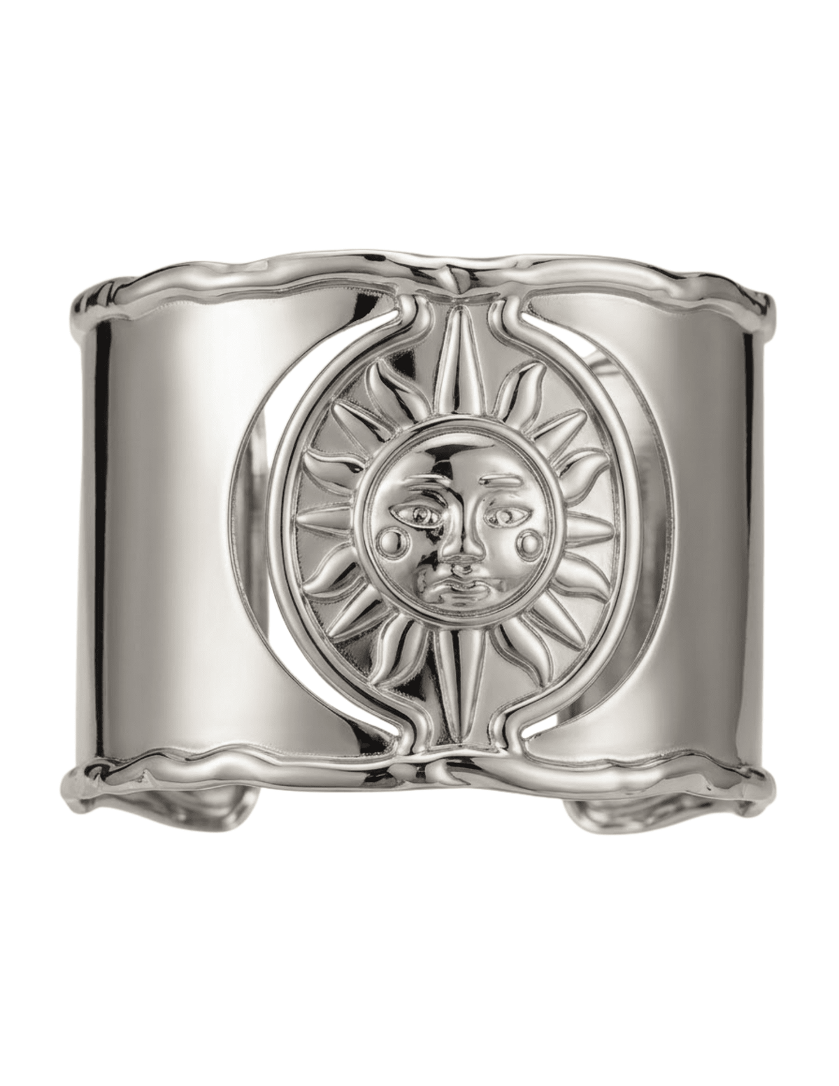 St. Barths La Robe Soleil wide cuff bracelet in silver