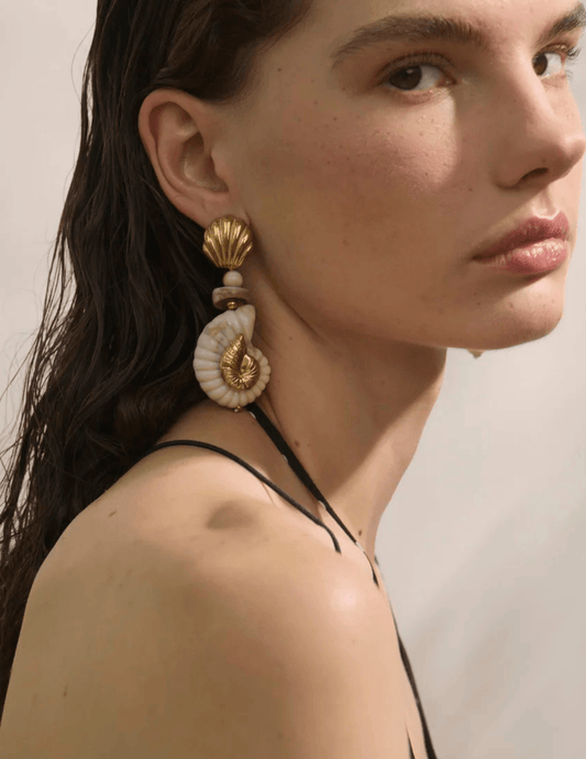 St. Barths La Robe - St. Barths La Robe Tortuga Statement Earrings - Buy Online