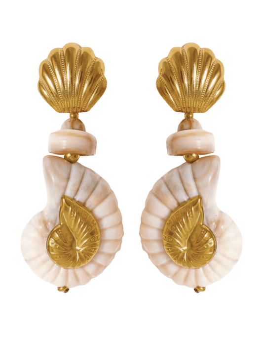  St. Barths La Robe Tortuga Statement Earrings 