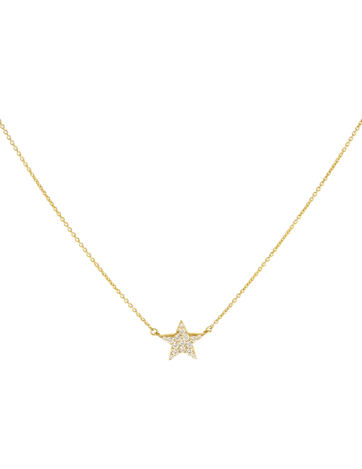 Steven Dann - Steven Dann 14K Yellow Gold Diamond Star Necklace - Buy Online