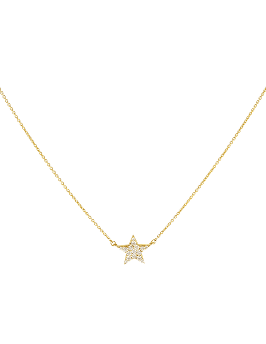 Steven Dann - Steven Dann 14K Yellow Gold Diamond Star Necklace - Buy Online