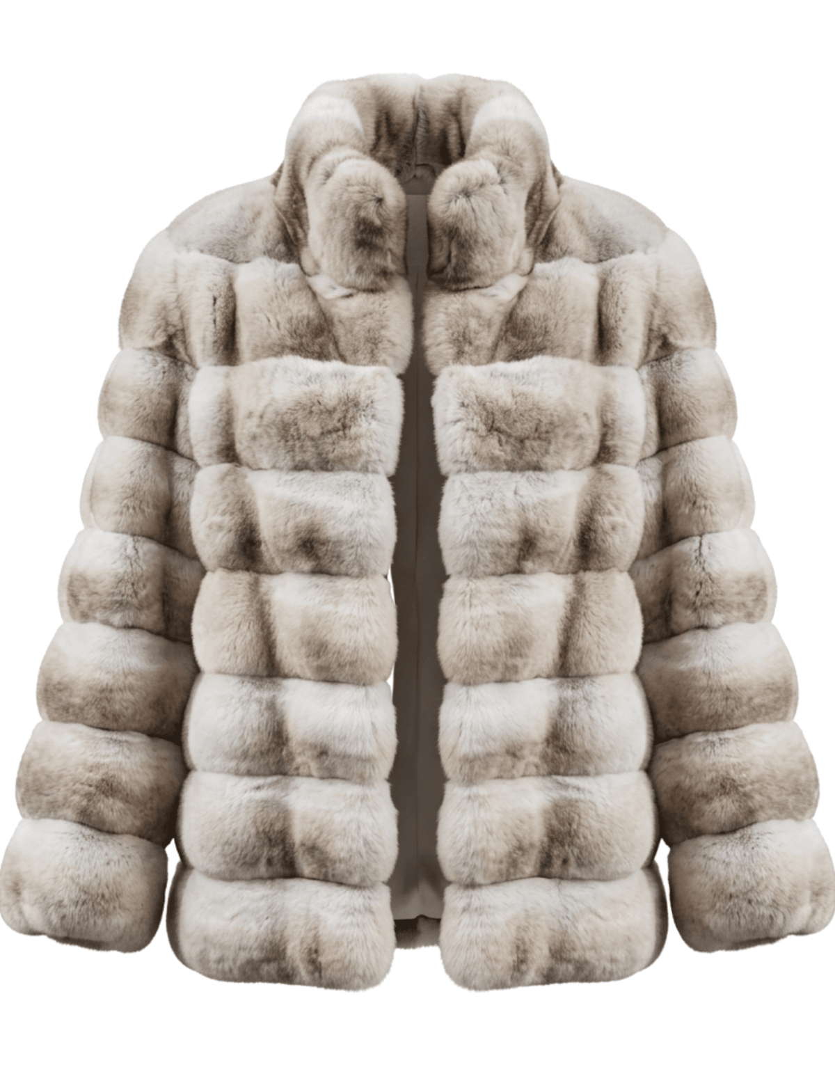 Steven Dann Kinsley Ivory & Natural Rex Fur Jacket