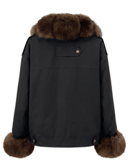 Steven Dann Valerie Down Jacket in Black back view